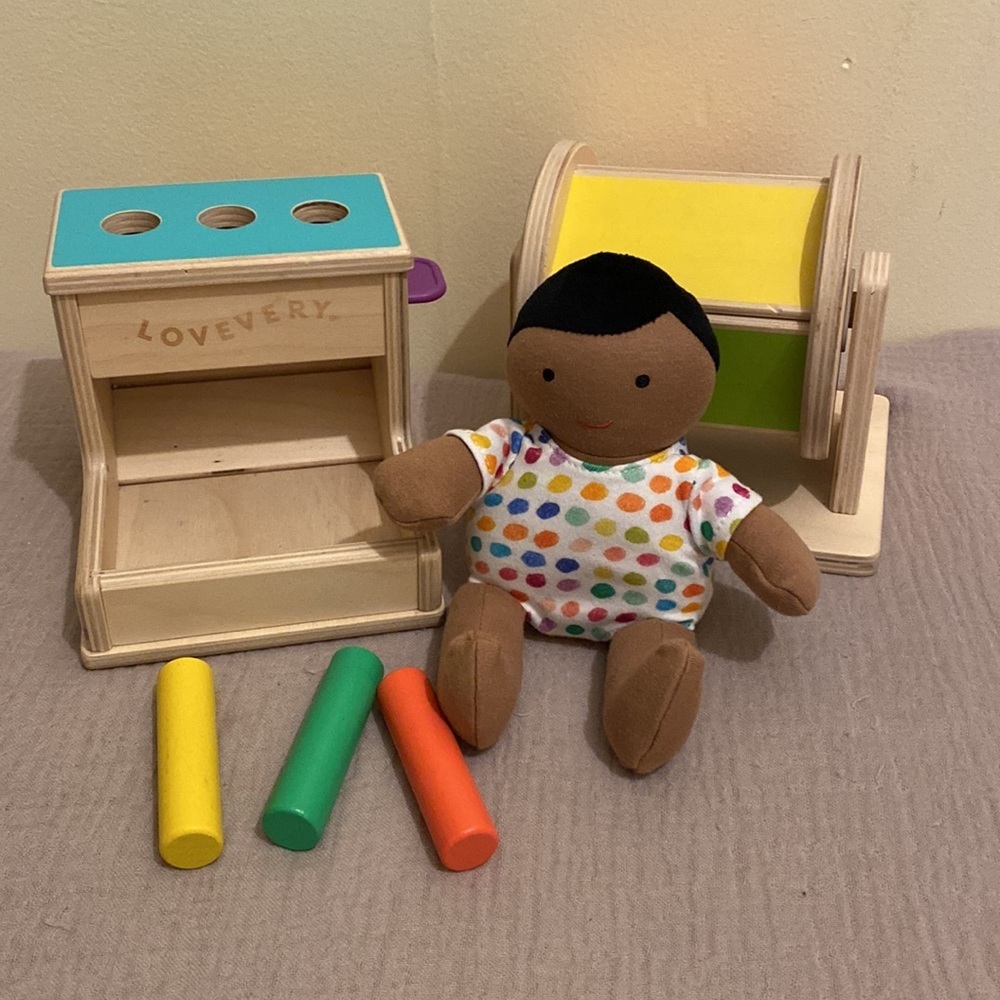 LOVEVERY Colorful Wooden Toy Set